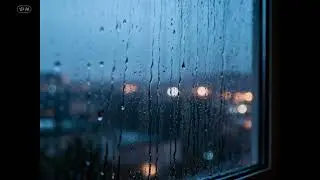 Rain on Window at Night 🌧️ Calm Sleep & Relaxing Ambience (2 Hour)
