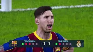 Real Madrid vs Barca Penalty Shootout PES 21