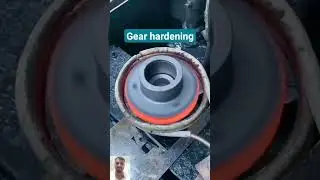 gear teeth induction hardening#shortvideo #shorts