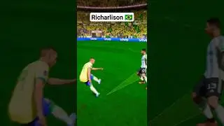 Richarlison scores volley that barely crosses the line in FIFA 23 #fifa #football #fifa23 #brazil