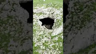 Fantastic Cave Entrance in Kazakhstan - Natural Formation