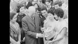President Eisenhower & 11th Annual New York Herald Tribune Forum (1957 Original Black & White Film)