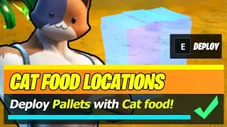 Deploy pallets with Cat food around the IO Base (Fortnite)