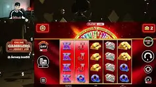 Gold Cash Free Spins Superwheel slot LIVE  [Online Gambling with Jersey Joe # 392]