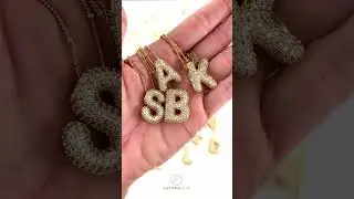 Bubble Initial Pendant Necklace #jewelry #luxuryjewelrybrands #bestsellers #fashionjewelry #necklace