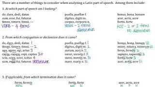 Identifying Parts of Speech Notes