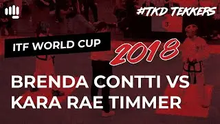 Brenda Contti vs Kara Rae Timmer 3rd Dan | ITF Taekwon-Do World Cup 2018