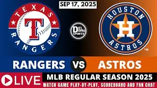 TEXAS RANGERS VS HOUSTON ASTROS ⚾ MLB REGULAR SEASON SEP 17, 2025
