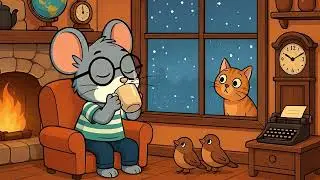 Cozy Winter Jazz with Mouse and Sparrow ❄️☕ | Uplifting Jazz Brighten your Mood