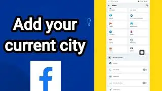 How can you add your current city On Facebook Lite