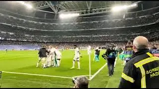 Karim Benzema third goal  celebration vs PSG champions league  comeback | REAL MADRID KNOCK PSG OUT