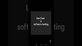 Use Case in software testing #usecase #shorts #softwaretesting #interviewquestions