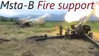 Howitzer 2A65 Msta-B in Action❗ Russian Artillery💥