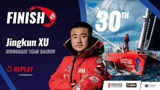 Finish of Jingkun Xu, 30th in the Vend&eacute;e Globe