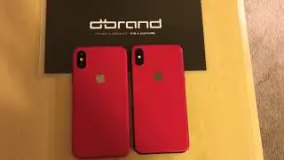 dbrand red skin iPhone X XS product red