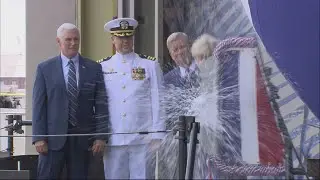 USS Indiana submarine is christened