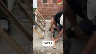 Building Up the Wooden Frame - DIY Window Awning