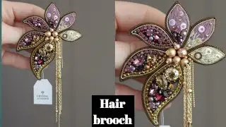  ✨ Handmade Hair Accessory Tutorial | Easy & Beautiful Floral Hair Clip 🌸 ✨