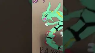 Do you like my raquazza from Pok&eacute;mon #YouTube #YouTubeShorts #AJDraws￼