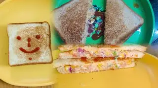 sweet corn 🌽  cheesy 🧀  sandwich with home made mayonnaise  receipe@penguin kitchen