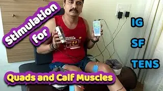 Stimulation for Quads and Calf Muscles II spinal cord injury #stimulation #quads #calf