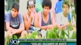 Campo de Marte es usado por j&oacute;venes para fumar marihuana
