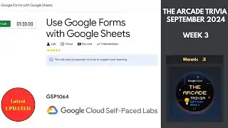 Use Google Forms with Google Sheets || Lab Solution || Qwiklabs Arcade 2024 #quicklab #GSP1064