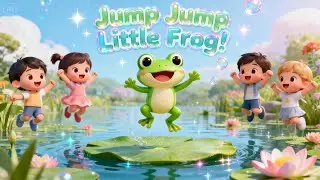 Jump Jump Little Frog 🐸 | Fun Kids Action Song | Animated Dreams