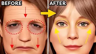 COMBO FACE LIFT MASSAGE + EXERCISE + STRETCH🔥SAGGY CHEEKS, EYES & FOREHEAD🔥[DAY3] 3-DAY CHALLENGE