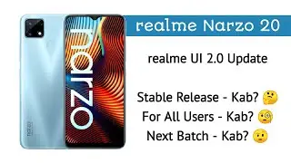 realme Narzo 20 realme UI 2.0 Update | realme Narzo 20 Android 11 Update ~ @realmemobiles  😀❤️