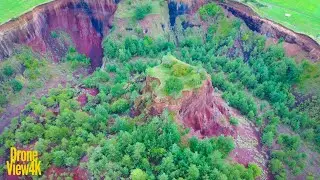 Vulcanul Racoș - Drone view 4k | The Extinct Volcano of Racos