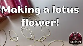 I made a pretty pink lotus flower piece of jewellery!