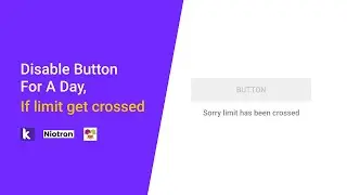 How to disable button for one day if limit get crossed in kodular, Niotron, MIT app inventor