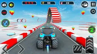 GT Mega Ramp Tractor Stunt - 3d Android iOS Gameplay