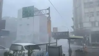 Heavy rain lashes Taiwan's Suao as Typhoon Gaemi nears | AFP