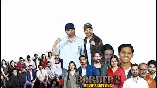 UNCUT | Border 2 Movie | GRAND Premiere | Sunny Deol,Sonam Bajwa,Ahan Shetty,Varun Dhawan,Medha,Mona