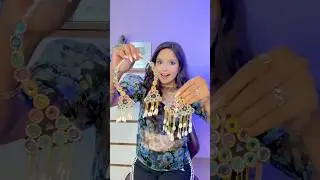 OMG! Made Super Easy & Colorful Jewellery For Navratri 🤯✨#trending #viral #shorts @ChillWithGeet