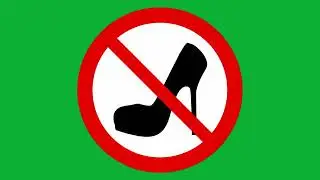 Prohibition Signs Hal not allowed green screen