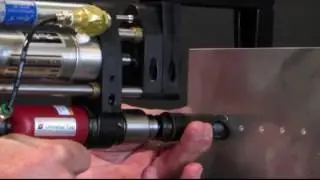 A P Tools Ltd - ATC-PF03 Pneumatic Power feed countersink tool Demonstration