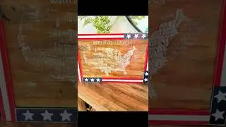 Guess what I made this DOLLAR TREE PATRIOTIC DECOR DIY WITH!? #shorts #dollartree #patriotic