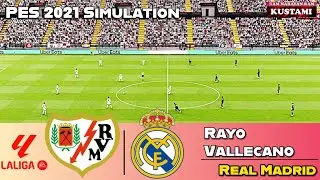 🔴 Rayo Vallecano vs Real Madrid⚽ LaLiga Round 11⚽PES 2021 SIMULATION Gameplay