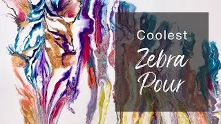 Zebra Pour!!! 😱 Fluid Art: Next Level!