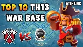 Top 10 Th13 War Base with Link | Tribe Gaming vs SpaceStation Bases & X6tence vs Clash Champs Bases