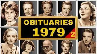 Famous HOLLYWOOD Stars Who DIED in 1979 (JUL-DEC)