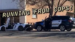 !!!RALLY DRIVER RUNS FROM THE POLICE!!! (CORSA RALLY DAY 3)