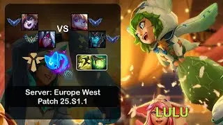Lulu Support + Varus vs Poppy + Kalista - EUW Server - Patch 25.S1.1