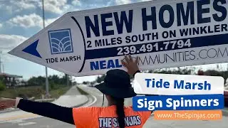 Sign Spinner Ads aka The Spinjas for Neal Communities in Fort Myers, Florida