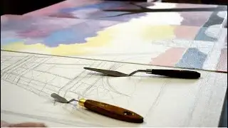 KNIFE PAINTING (Eiffel Tower)