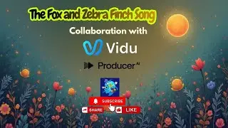 Fox and the Zebra Finch Song | ViduQ2| ProducerAI | Relax| Music| Song  | Happy | Animation |Fox