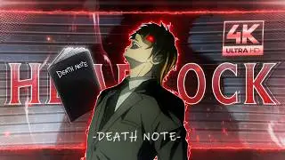 I Spent 100+ Hours On This Death Note Edit🔥| Headlock - 4K!